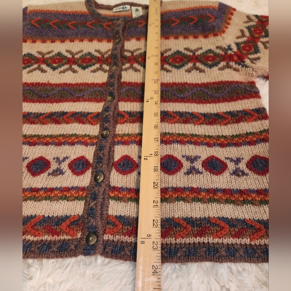 Vintage Paul Harris Designs Vintage Wool Cardigan Size XL. - Picture 5 of 9